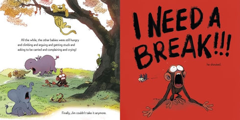 GRUMPY MONKEY MOM FOR A DAY W/ STICKERS - LANG. SUZANNE